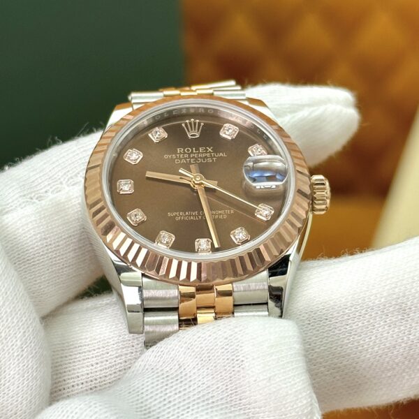 1 Rolex Datejust m278271-0028 (Chocolate Dial with Diamond Markers)