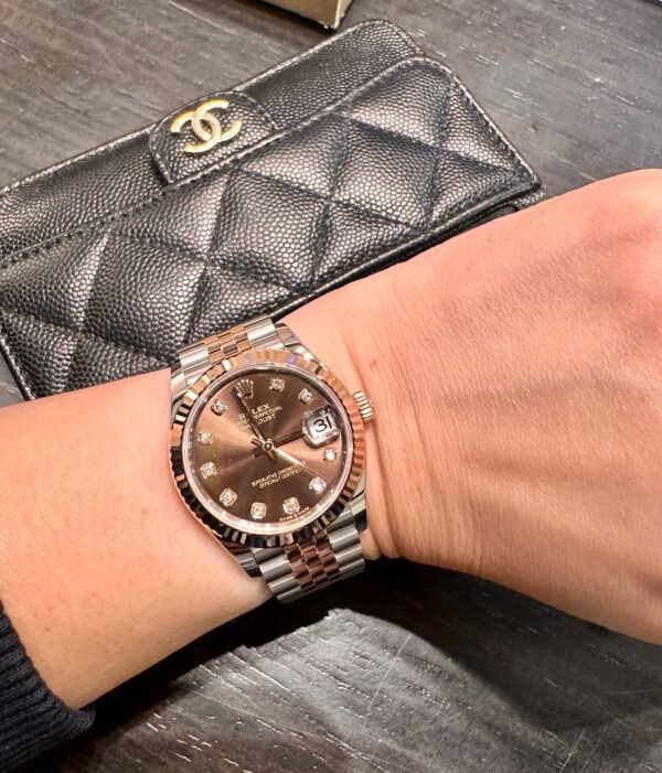 1 Rolex Datejust m278271-0028 (Chocolate Dial with Diamond Markers)