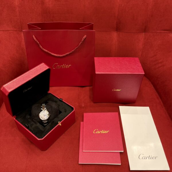 Cartier W6920098 (Stainless Steel & Rose Gold, Blue Sapphire, Silver Dial, Automatic Movement)