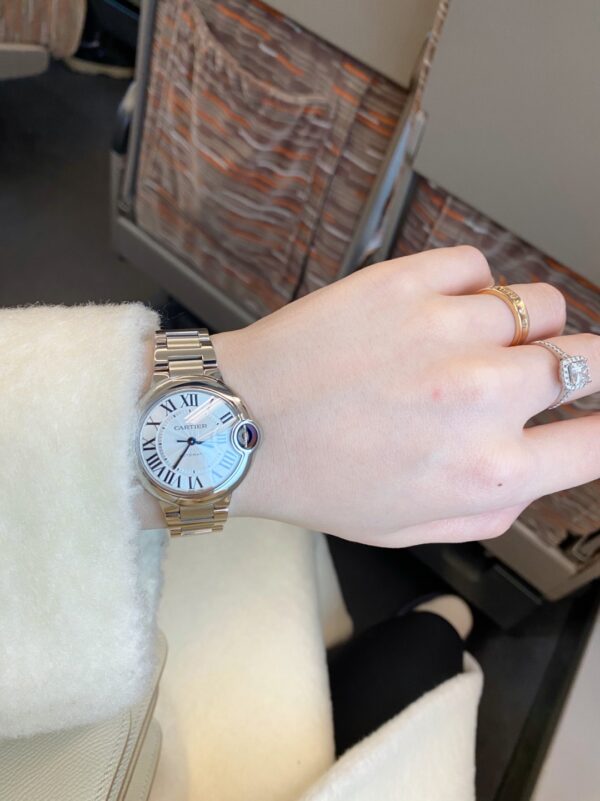 Cartier WSBB0044 (Stainless Steel, Blue Sapphire, Silver Dial, Automatic Movement)