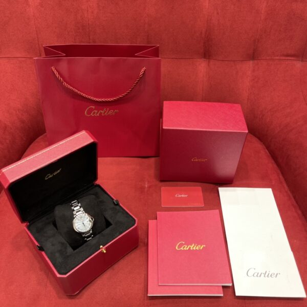 Cartier WSBB0062 (33mm, Ice Blue Dial, Cal.076 Automatic Movement, Stainless Steel)