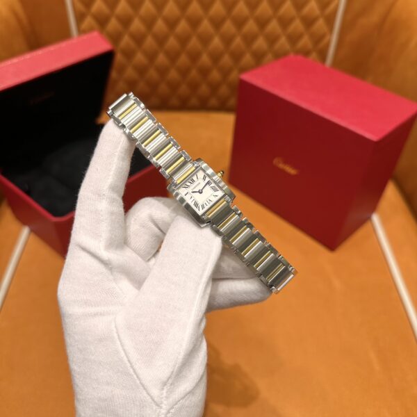 Cartier Tank Française Series Ref. W51007Q4 (Steel & Yellow Gold, Silver Dial)