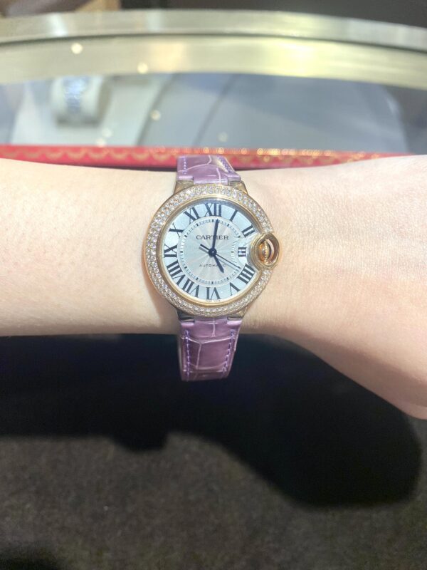 Cartier Ballon Bleu Series WE902066 (33mm, Steel, Sapphire Crystal)