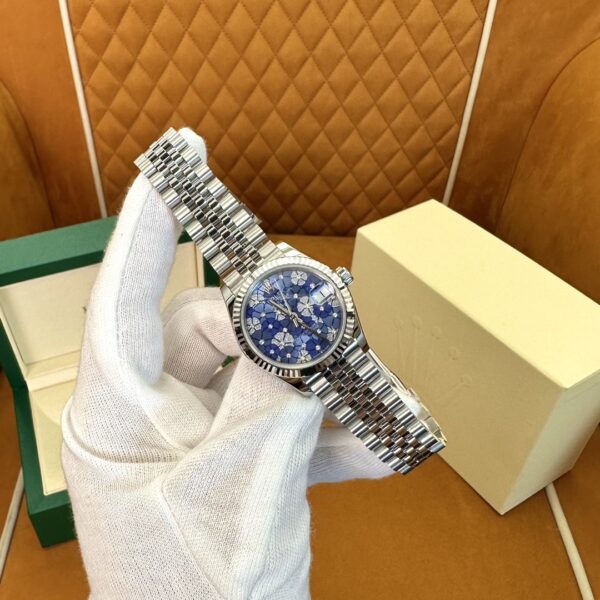 1 Rolex Datejust m278274-0036 (Diamond-Set Light Blue Floral Dial)