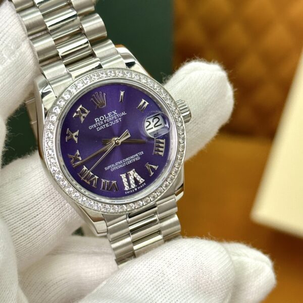 Rolex Datejust m278289rbr-0019 (Aubergine Dial, Diamond Bezel)