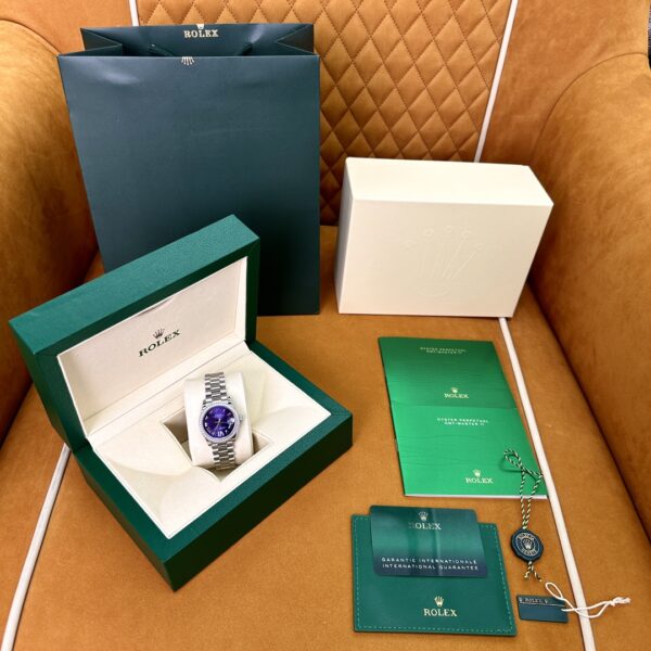 Rolex Datejust m278289rbr-0019 (Aubergine Dial, Diamond Bezel)
