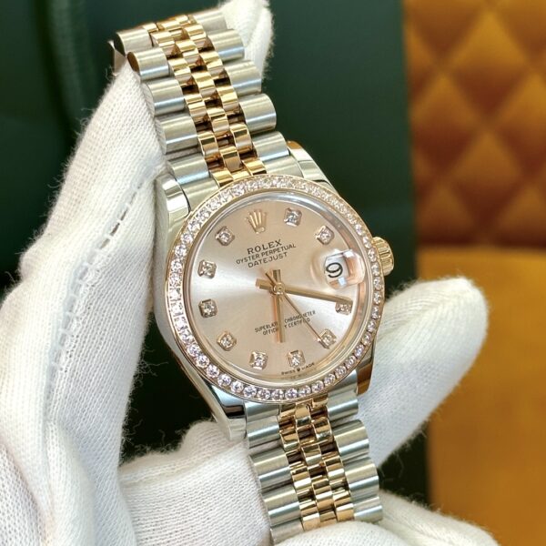1 Rolex Datejust m278381rbr-0024 (Rose Gold Dial, Diamond Markers)