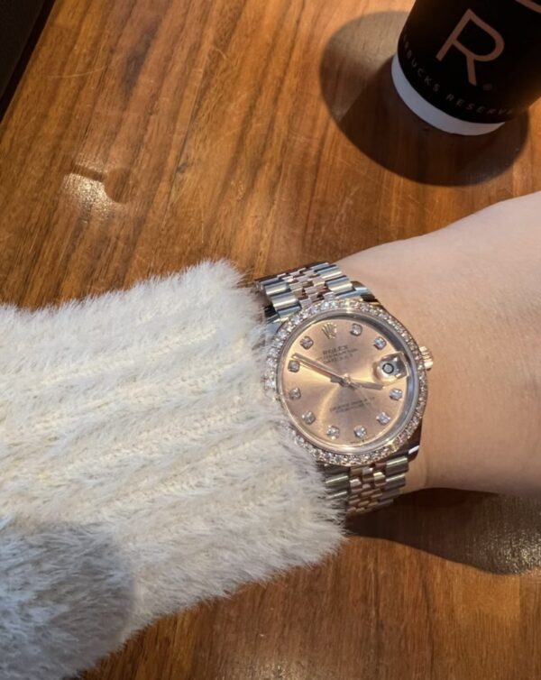 1 Rolex Datejust m278381rbr-0024 (Rose Gold Dial, Diamond Markers)