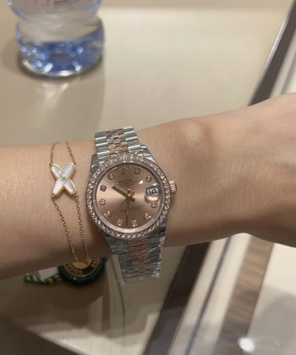 1 Rolex Datejust m278381rbr-0024 (Rose Gold Dial, Diamond Markers)