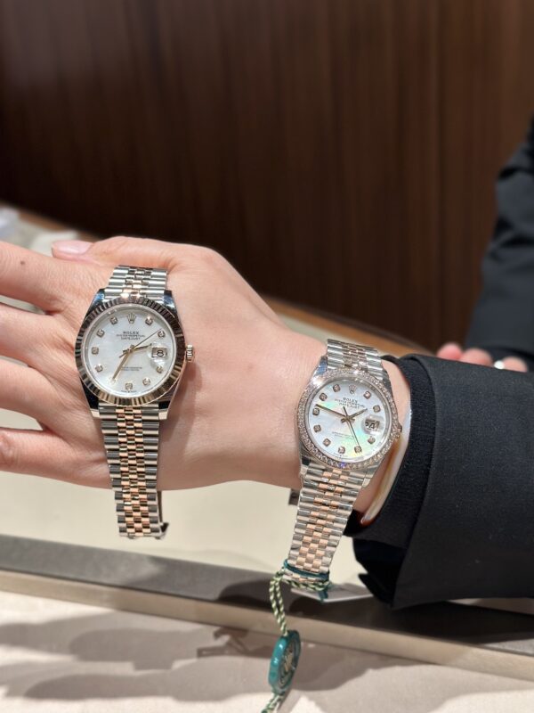 1 Rolex Datejust m278381rbr-0026 (Diamond-Set White Mother-of-Pearl Dial)