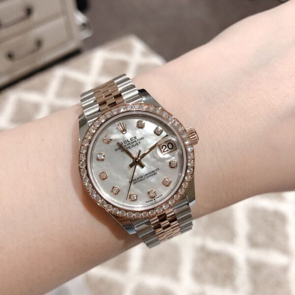 1 Rolex Datejust m278381rbr-0026 (Diamond-Set White Mother-of-Pearl Dial)