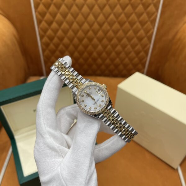 Rolex Datejust m278383rbr-0028 (Diamond-Set White Mother-of-Pearl Dial)