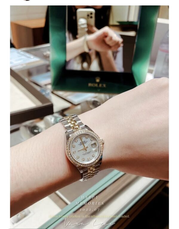 Rolex Datejust m278383rbr-0028 (Diamond-Set White Mother-of-Pearl Dial)