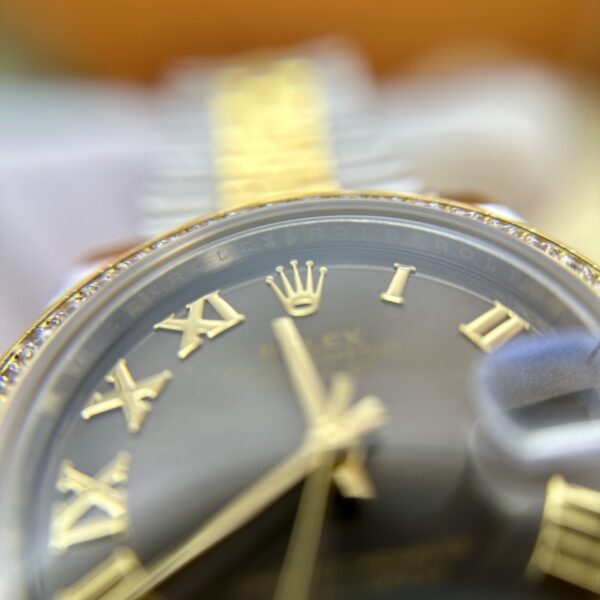 Rolex Datejust  m278383rbr-0028 (Diamond Set Dark Gray Dial)