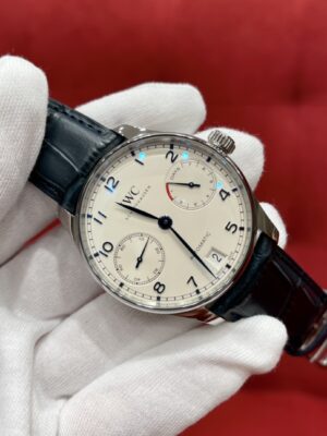 IWC Portuguese Automatic Ref. IW500705 (White Dial, Blue Hands)