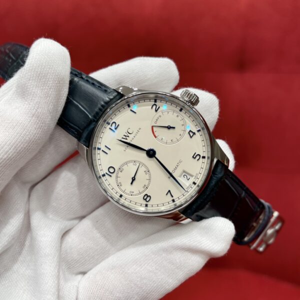 IWC Portuguese Automatic Ref. IW500705 (White Dial, Blue Hands)