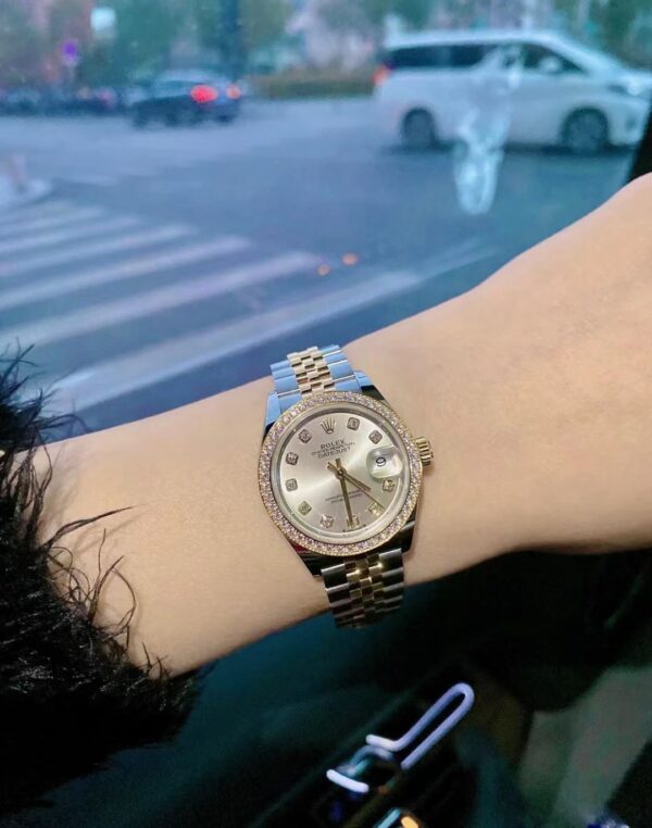 Rolex Datejust m278383rbr-0020 (Diamond Set Silver Dial)