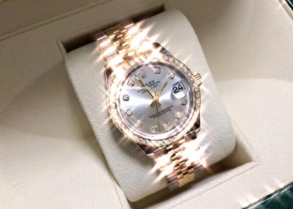 Rolex Datejust m278383rbr-0020 (Diamond Set Silver Dial)