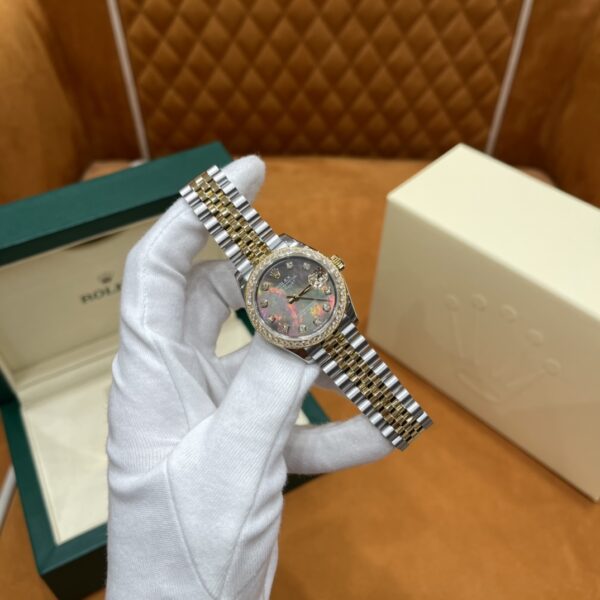 Rolex Datejust m278383rbr-0024 (Diamond Set Black Mother-of-Pearl Dial)