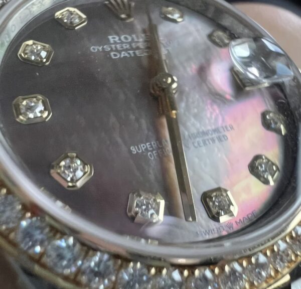 Rolex Datejust m278383rbr-0024 (Diamond Set Black Mother-of-Pearl Dial)