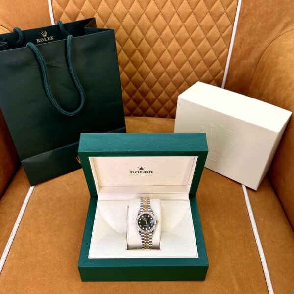 Rolex Datejust m278383rbr-0030 (Diamond Set Olive Green Dial)