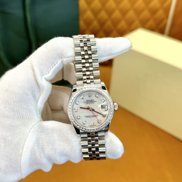 1 Rolex Datejust m278384rbr-0008 (Diamond-Set White Mother-of-Pearl Dial)