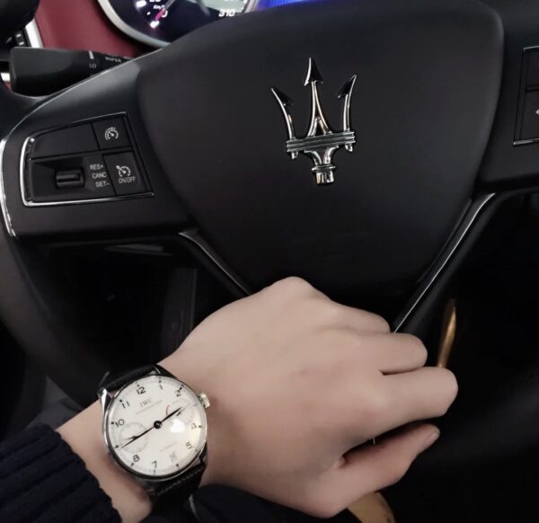 IWC Portuguese Automatic Ref. IW500705 (White Dial, Blue Hands)