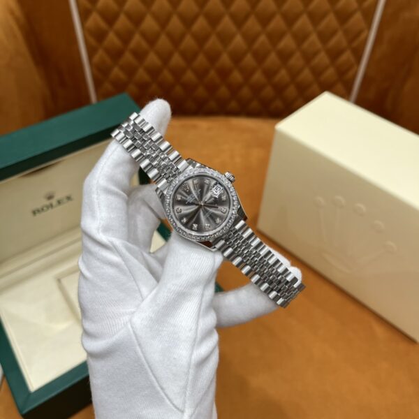 1 Rolex Datejust m278384rbr-0010 (Diamond-Set Dark Gray Dial)