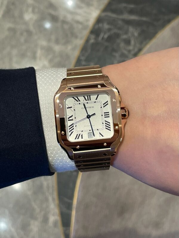 Cartier Santos Series WGSA0018 (Large, Rose Gold)