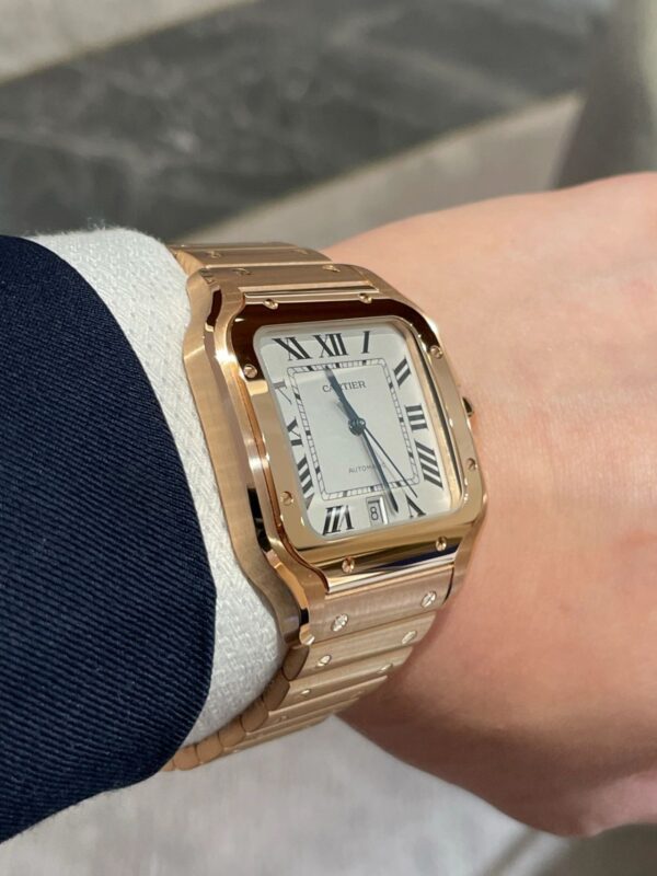 Cartier Santos Series WGSA0018 (Large, Rose Gold)