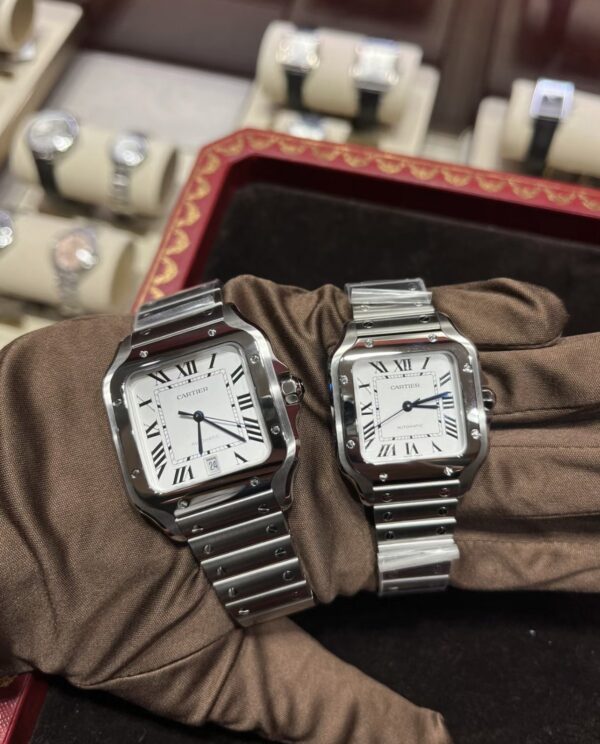 Cartier Santos Series WSSA0018 (Silver, Stainless Steel)
