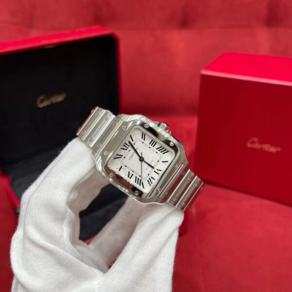 Cartier Santos Series WSSA0029 (Medium Size, Stainless Steel)