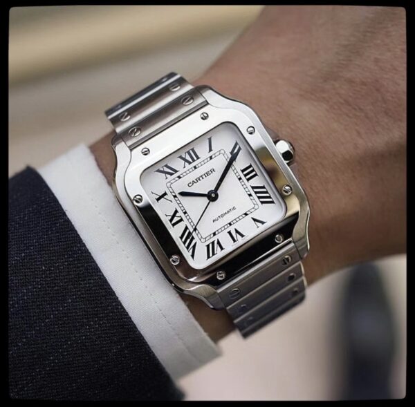 Cartier Santos Series WSSA0029 (Medium Size, Stainless Steel)