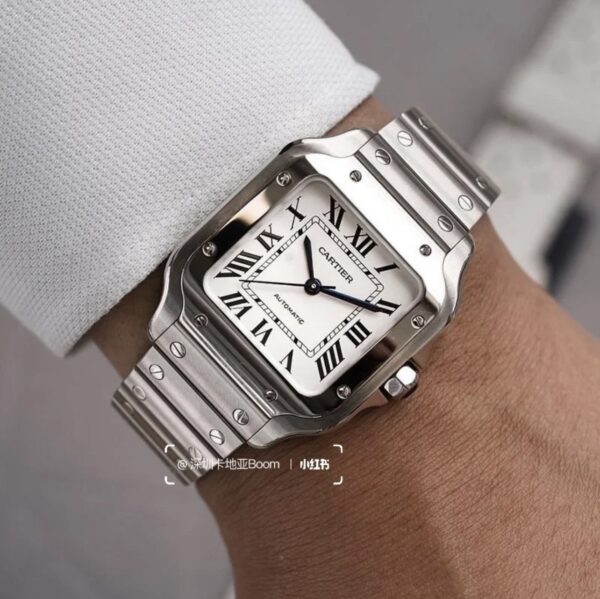 Cartier Santos Series WSSA0029 (Medium Size, Stainless Steel)