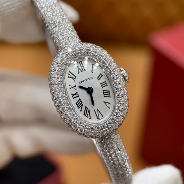 Cartier Baignoire Series HPI01607 (Platinum, Moissanite Diamond Inlay)