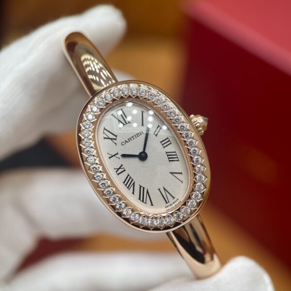 1 Cartier Baignoire Series WJBA0042 (Rose Gold Diamond Bezel) (Mini Size)