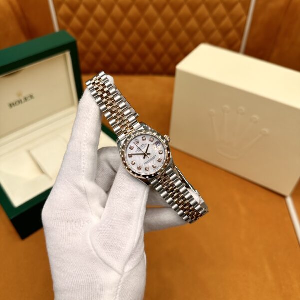 1 Rolex Datejust M278341RBR-0026 (White Mother-of-Pearl Dial, Diamond Bezel, 31mm)