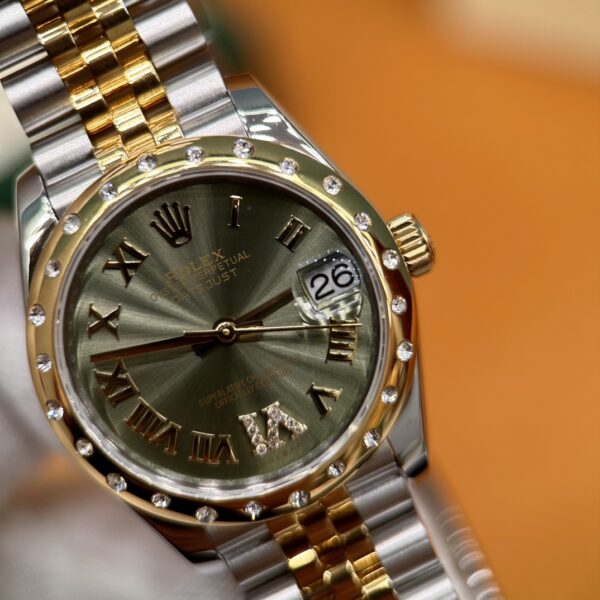 Rolex Datejust M278343RBR-0016 (Greem Dial, Diamond Bezel, 31mm)