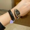Bvlgari Serpenti Series 102532 (Black, Rose Gold, Ceramic Strap, Diamond-Studded, Pink Ceramic Crown, Swiss Quartz Movement)