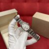 BVLGARI SERPENTI Series 103141 (Silver, Stainless Steel, Opal Dial, Natural Purple-Red Gem Crown, Swiss Quartz Movement)