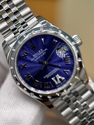 Rolex Datejust M278344RBR-0028 (Deep Purple Dial, Diamond Bezel, 31mm)