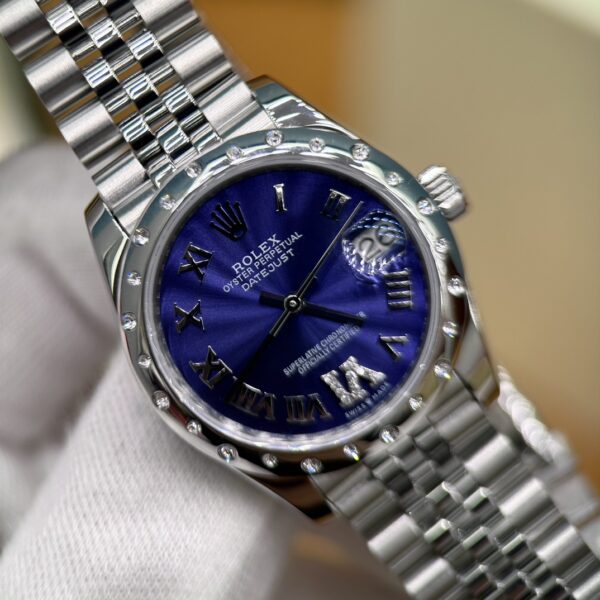Rolex Datejust M278344RBR-0028 (Deep Purple Dial, Diamond Bezel, 31mm)