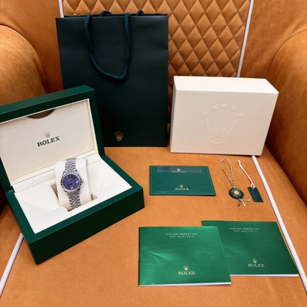 Rolex Datejust M278344RBR-0028 (Deep Purple Dial, Diamond Bezel, 31mm)