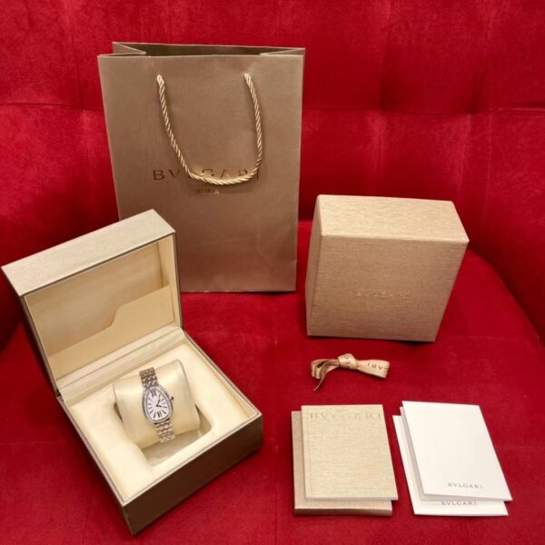 1 BVLGARI Serpenti 103148 (White Dial, 18K White Gold)