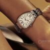 BVLGARI SERPENTI Series 103361 (Silver, Stainless Steel, Diamond-Set Logo, Opal Dial, Natural Purple-Red Gem Crown, Swiss Quartz Movement)