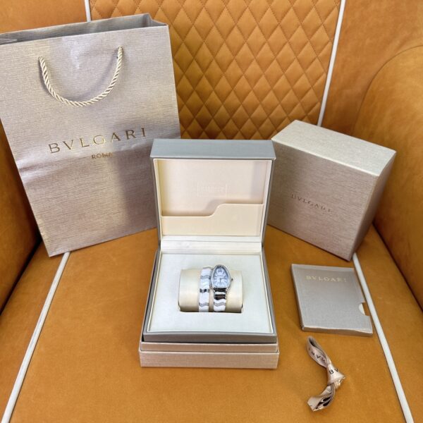 BVLGARI Serpenti 28HF00 (White Dial, Steel & Ceramic)