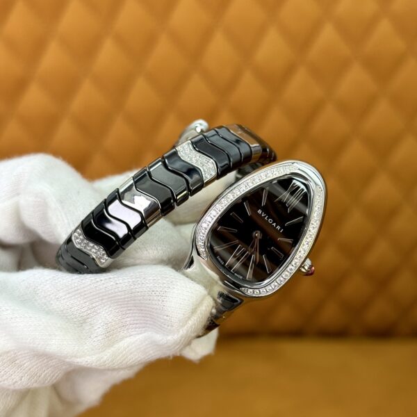 BVLGARI Serpenti 28HF00 (Black Dial, Steel & Ceramic)