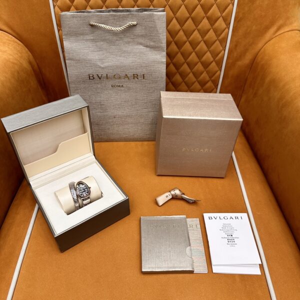 1 BVLGARI Serpenti 102123 SP35BSPG1T (Black Dial, Steel & Rose Gold)