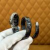 BVLGARI Serpenti 28HF00 (Black Dial, Steel & Ceramic Diamond-Set Silver Bezel)