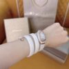 BVLGARI Serpenti 33HF00 (White Dial, 18K Rose Gold & Ceramic)